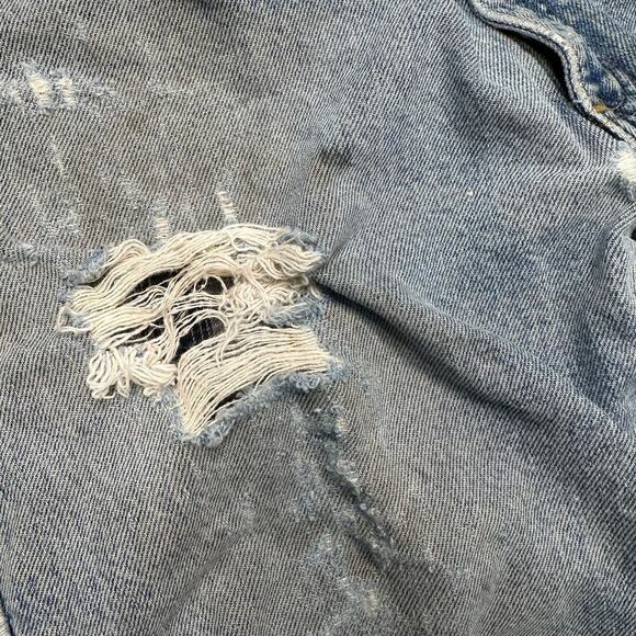 Vintage Carhartt Destroyed Distressed Flannel Lined Workwear Jeans 34 x 36 - Picture 3 of 12